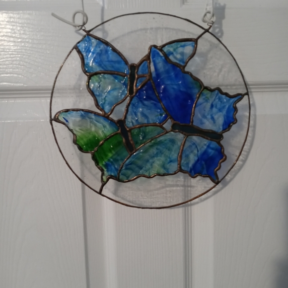 🌄SUNCATCHER STAIN GLASS ART🌅🌉 SIZE 10", A FABULOUS GIFTING!! 🎁 - Picture 3 of 3